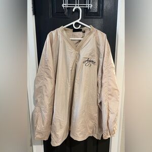 Arizona Jean Company Beige Windbreaker Pullover Jacket